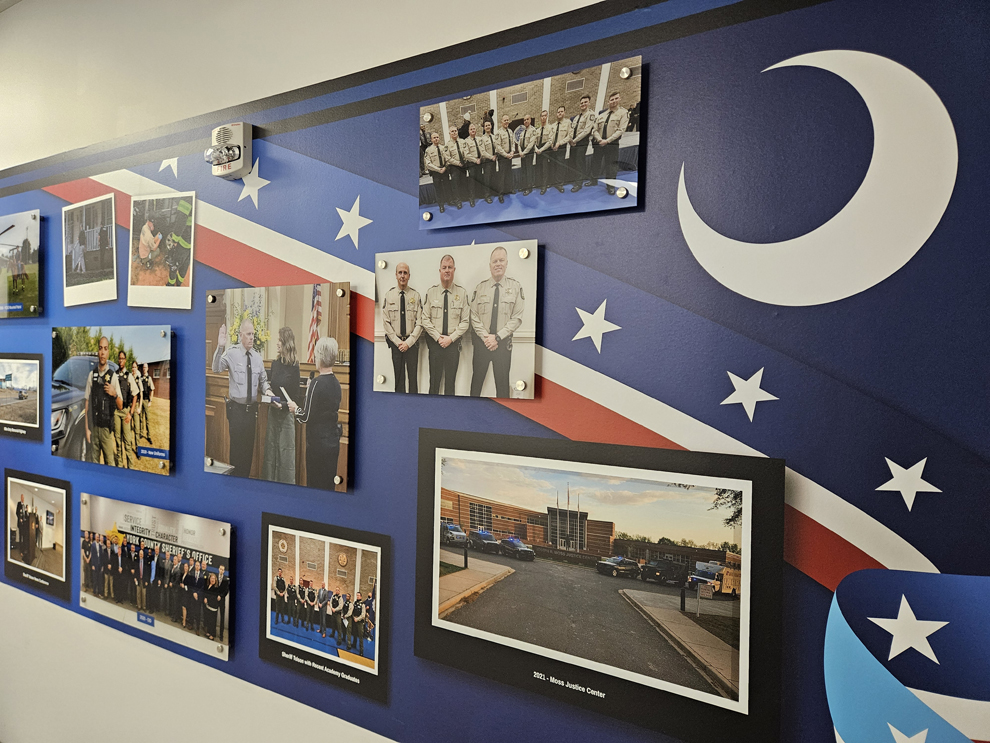 Branded wall displays for offices near Chesapeake, VA