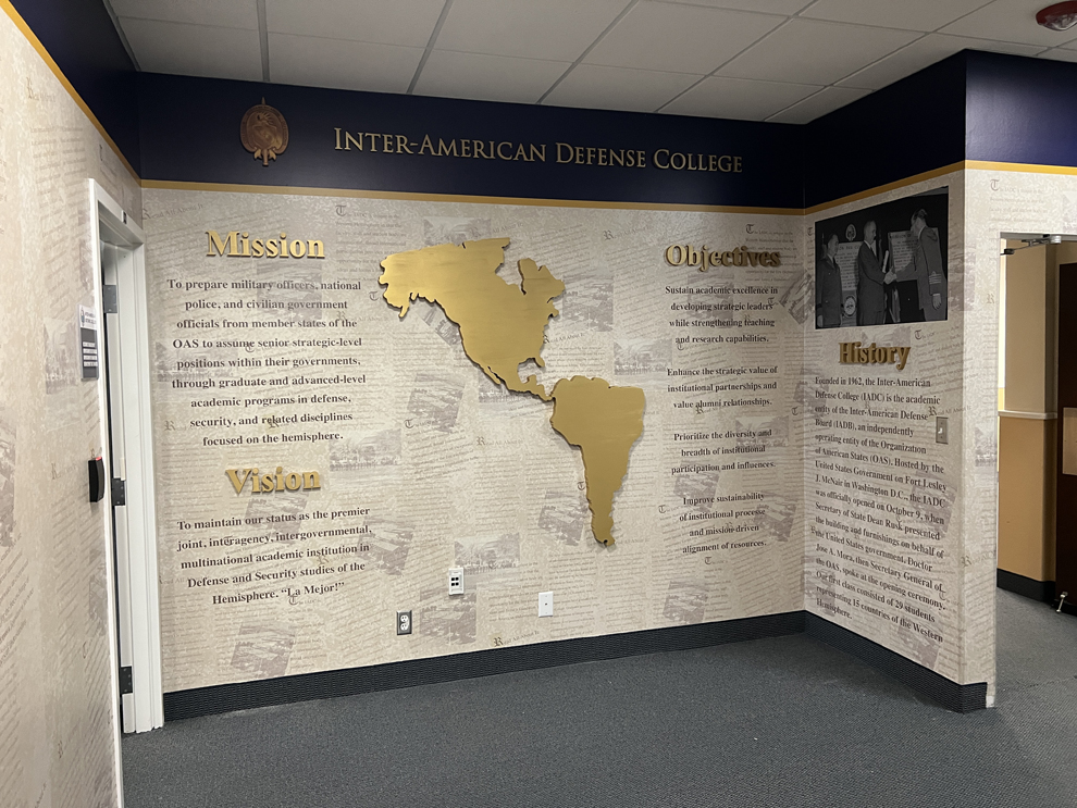 Branded wall displays for offices near Chesapeake, VA