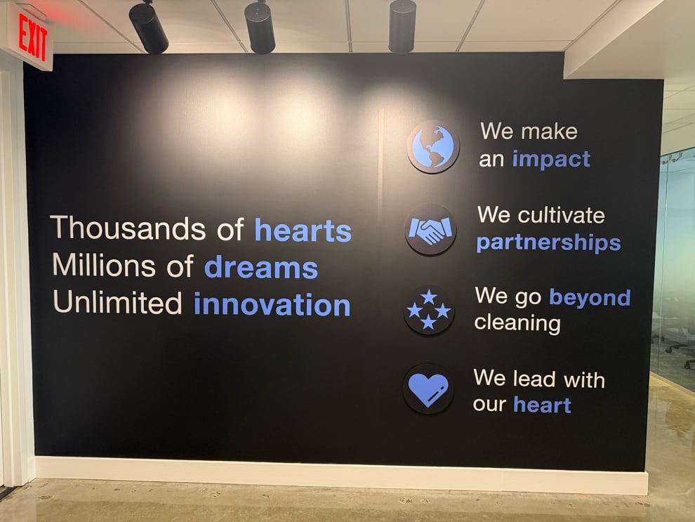 Wall displays for commercial spaces in Richmond, VA