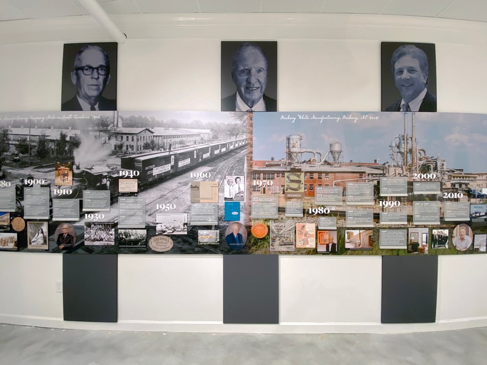 Lobby wall displays for workplaces in Richmond, VA