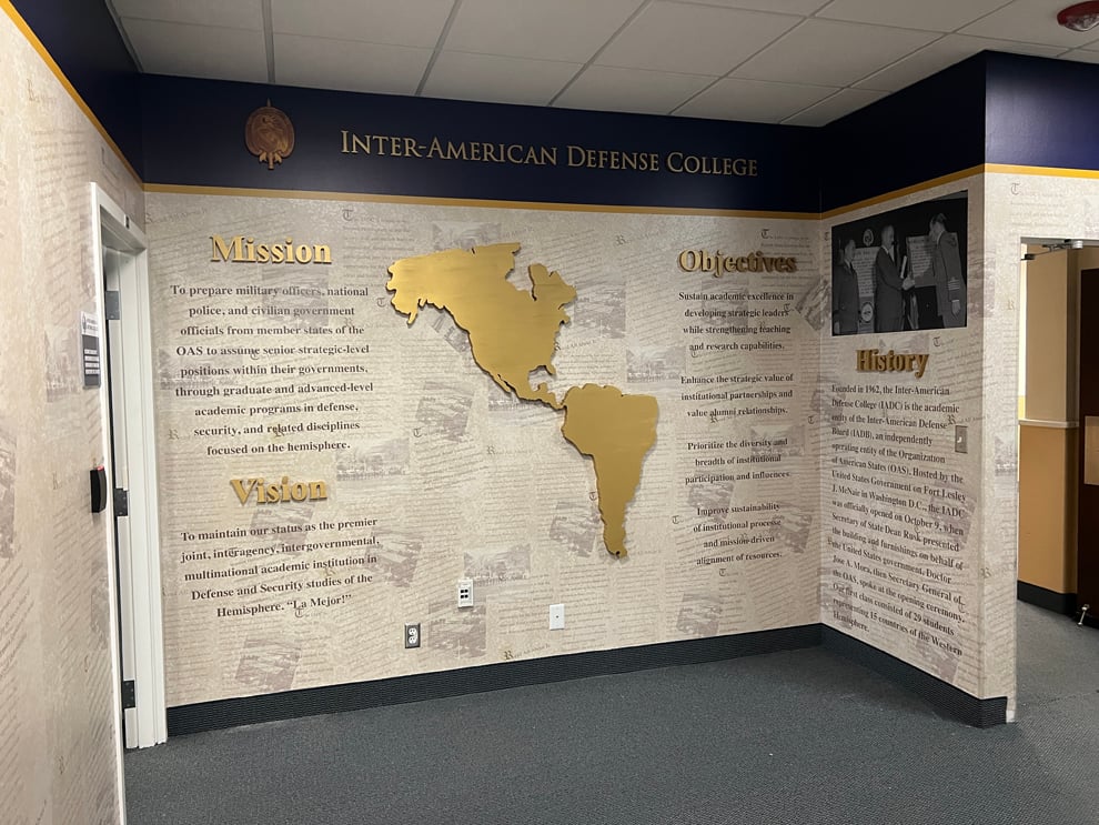 Branded wall displays for offices near Richmond, VA
