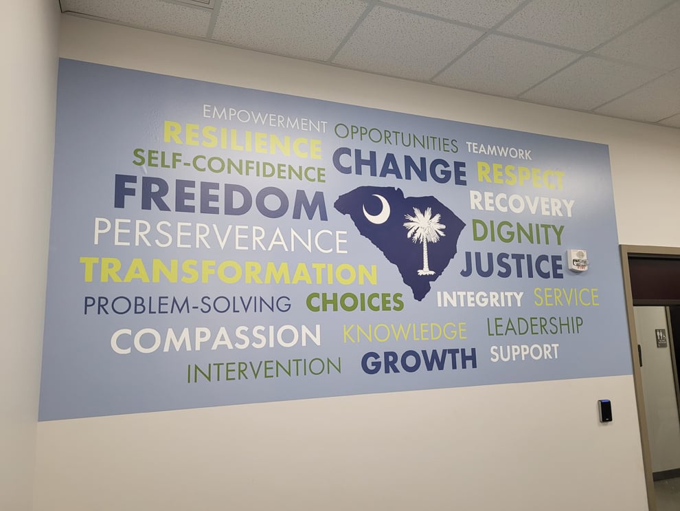 Creative wall displays for offices in Richmond, VA
