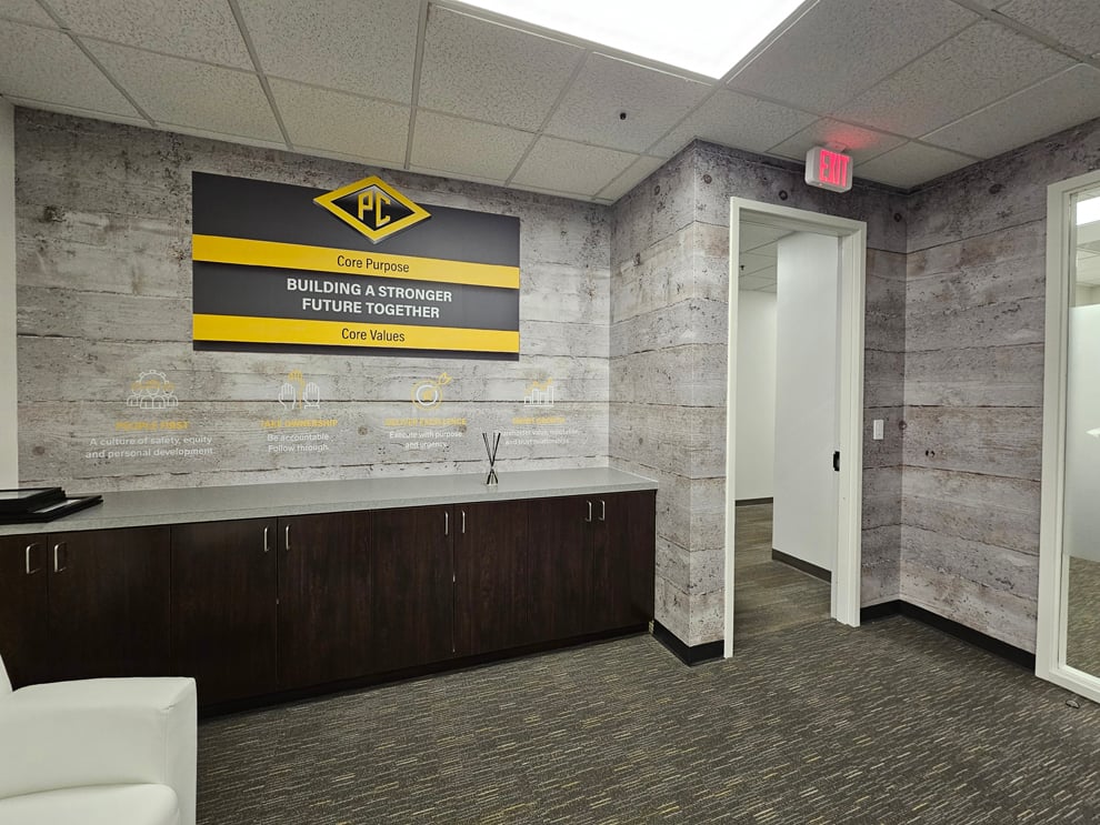 Wall Displays for Office Branding in Richmond, VA