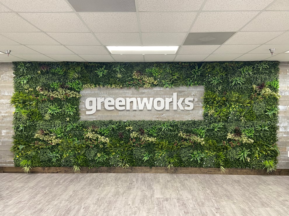 Large format wall displays for Silver Spring, MD workplace branding