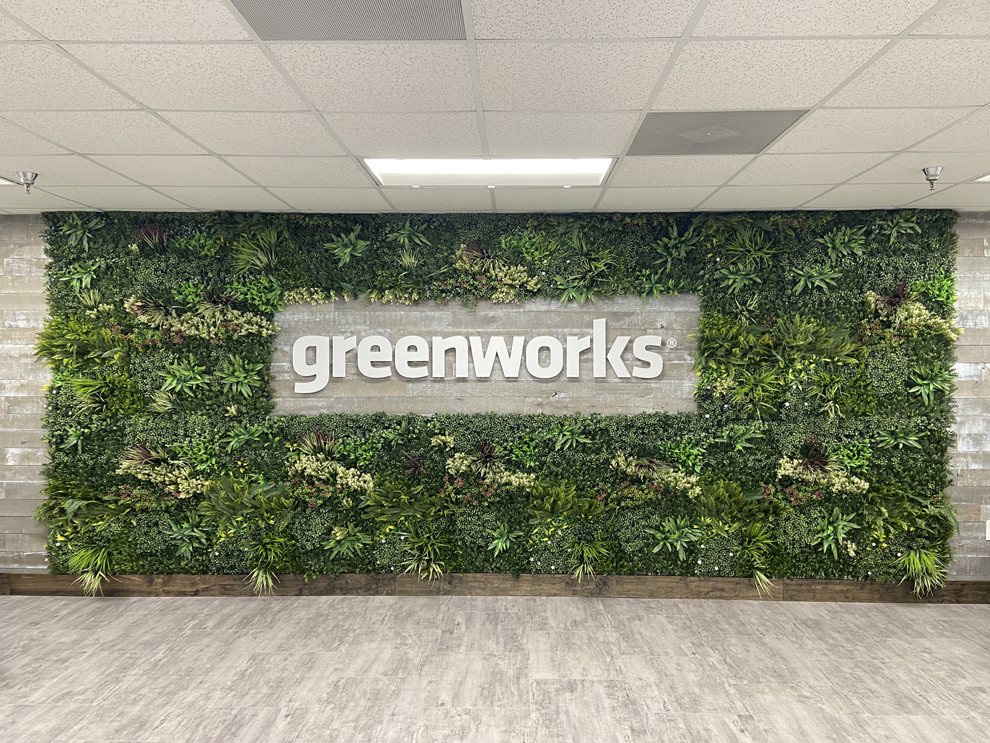 Wall displays designed for modern office interiors in Virginia Beach, VA