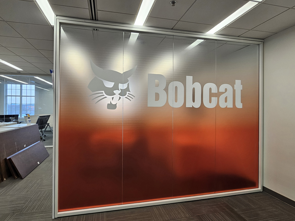 Branded window decals enhancing workplace culture in Arlington, VA