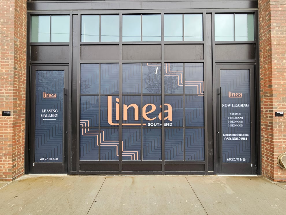 Window Graphics in norfolk-va designed and installed for corporate interior glass partitions