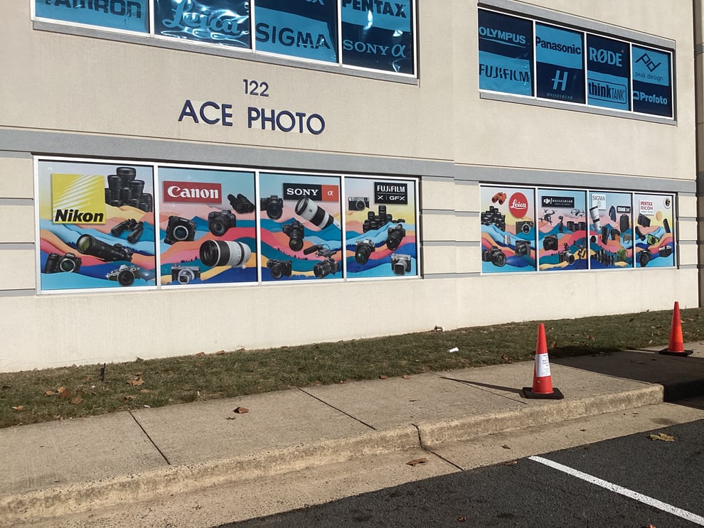 Window Graphics in norfolk-va designed and installed with branded vinyl lettering
