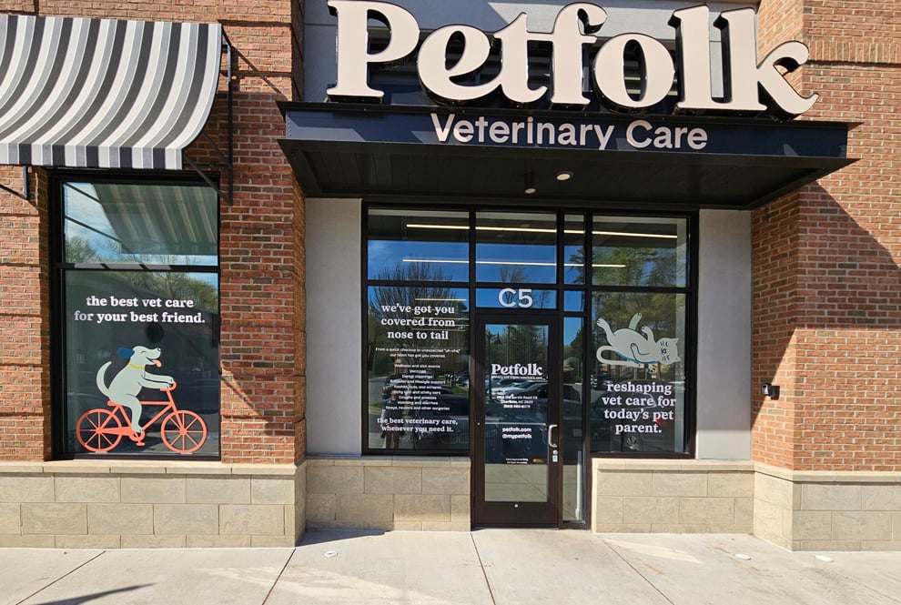 Window Graphics in Raleigh, NC designed and installed with perforated film for storefront visibility