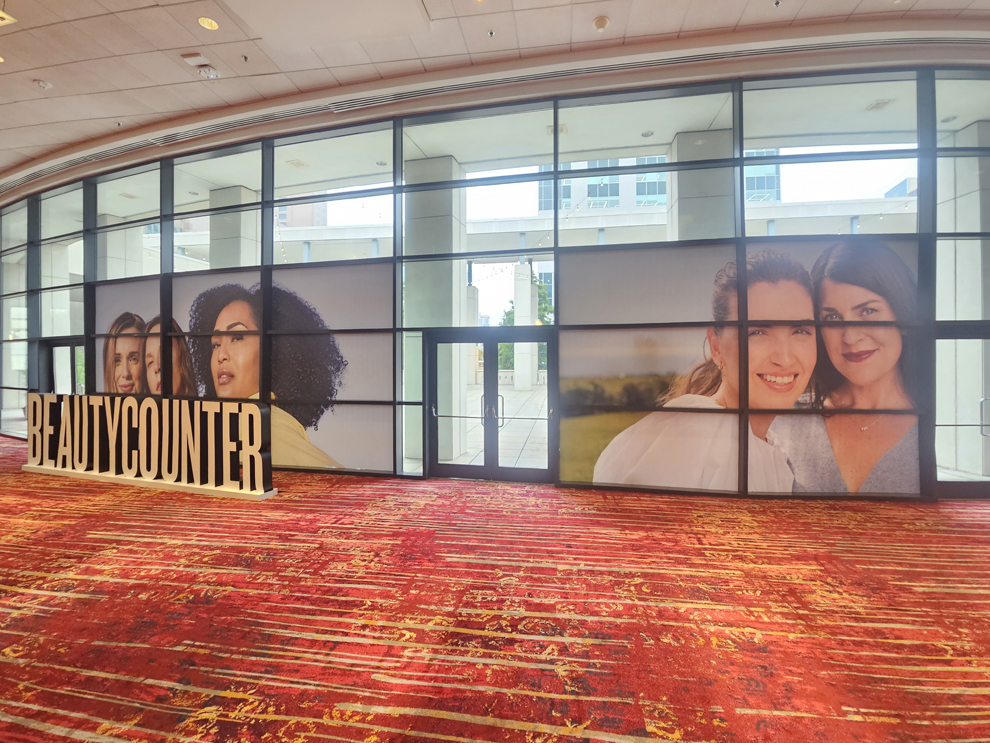 Window Graphics in Williamsburg, VA designed and installed for corporate and retail interiors