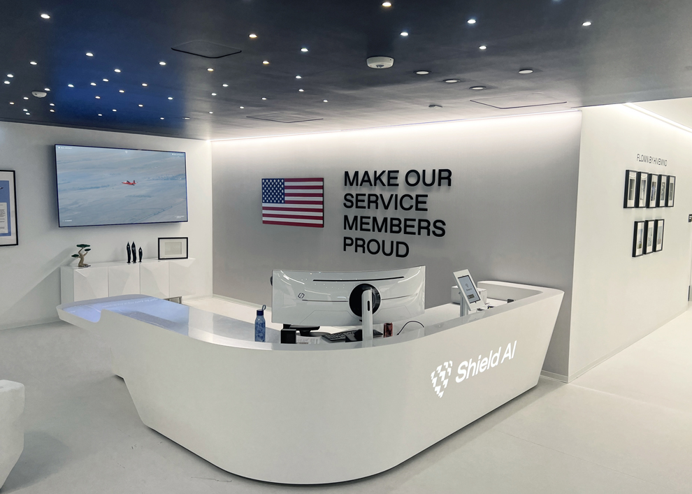 Sign Company in Sterling, VA designed and installed custom office signage and branded interiors