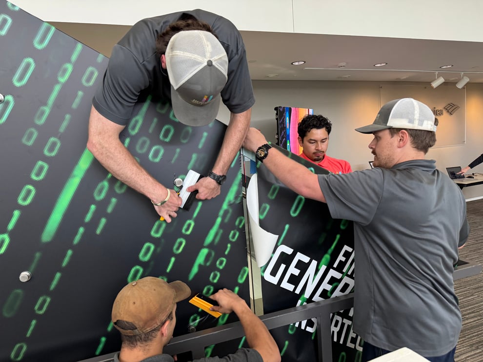 Custom sign installation services for business interiors in Bethesda, MD